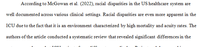 Research the topic of disparities in healthcare