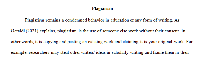 Review the Academic Integrity and GCU Plagiarism Prevention Tutorial