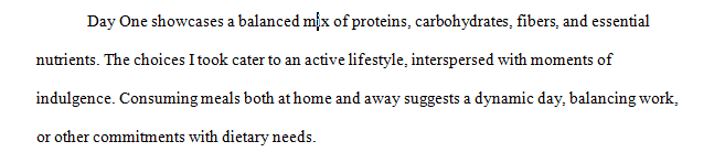 7-Day Caloric and Nutrient Intake