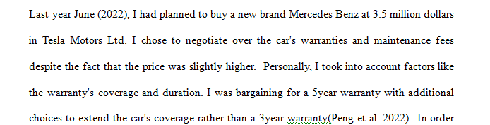 Have you ever negotiated the warranty when purchasing a product, such as a computer or other technology