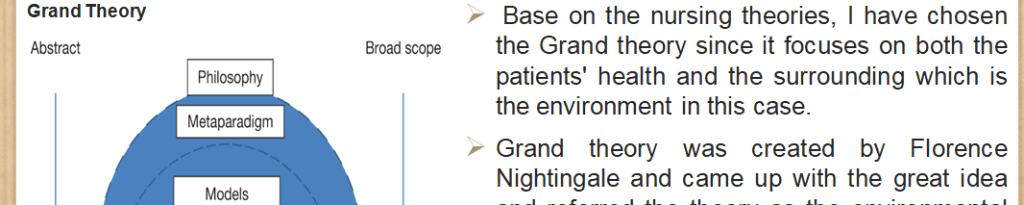 Nursing theories are tested and systematic ways to implement nursing practice.
