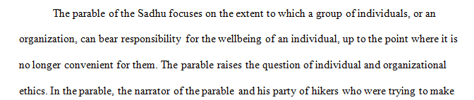 The Parable of the Sadhu