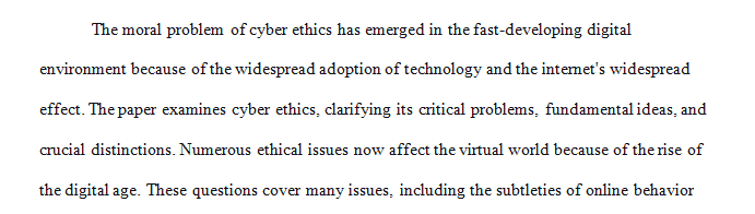 Understanding of ethical theories as applied to a contemporary moral issue