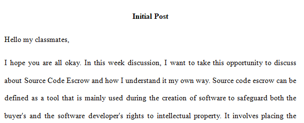 Source Code Escrow