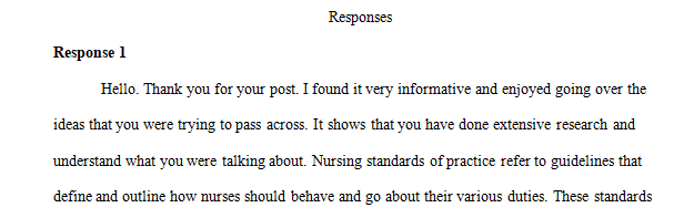 Substantive responses to to the 6 post of my peers
