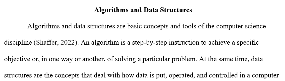 Conceptual meaning of algorithm and data structure