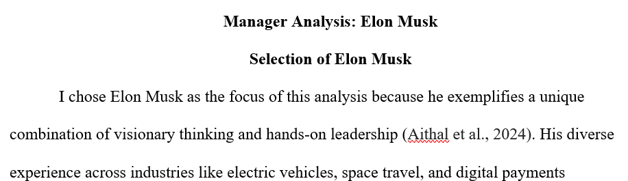 Select a famous manager and research them