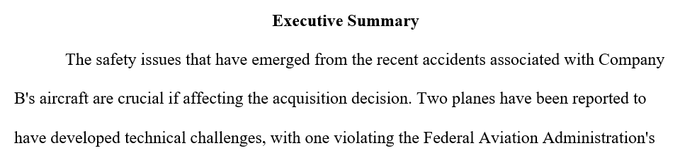 Company B Safety Concerns and Impact on Acquisition Decision