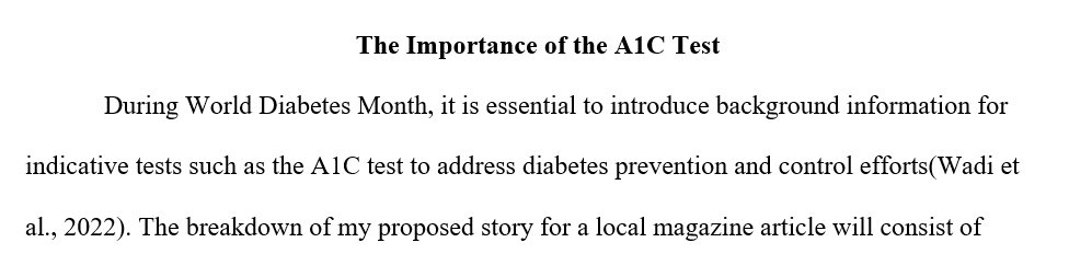 The importance of getting an A1C test
