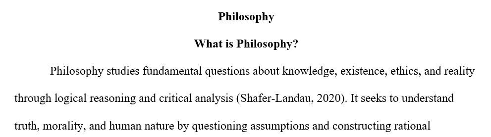 What is Philosophy
